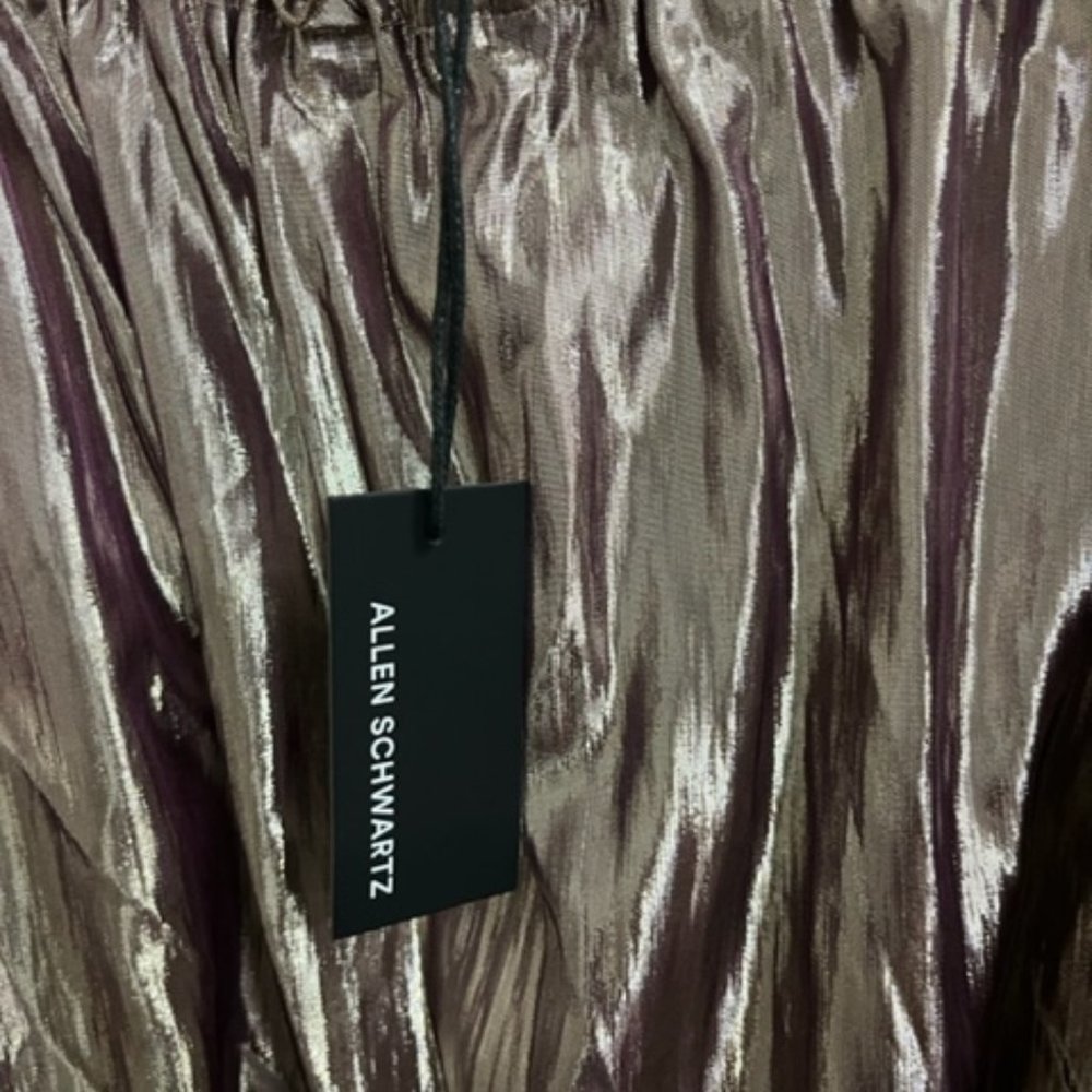 Rose Gold Printed Midi Length Skirt